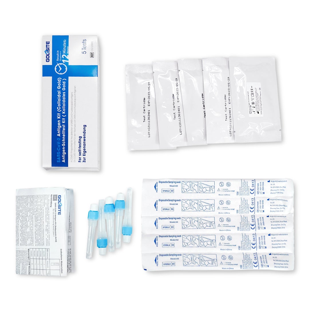 Goldsite SARS-CoV-2 Antigen Kit 5 Tests/Pack (IN STOCK)